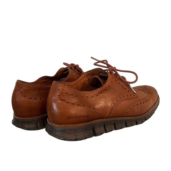 Cole Haan Men's Zerogrand Wing Oxford British Tan Leather/Java Size 12 Wide - Picture 4 of 8